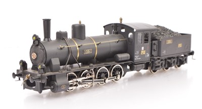 Lot 271 - ETS 156 0 Gauge PO (Paris -Orleans) black 0-8-0 Locomotive and Tender No 1351