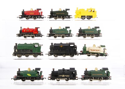 Lot 258 - Tri-ang and Hornby 00 Gauge clockwork and electric  0-4-0 and 0-6-0 Steam Tank Locomotives