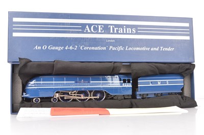 Lot 288 - ACE Trains 0 Gauge LMS blue Coronation Class Locomotive and Tender 6220 'Coronation'