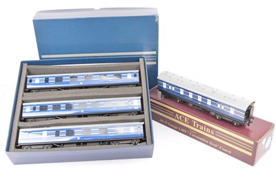 Lot 289 - ACE Trains 0 Gauge  C/20-A LMS The 'Coronation Scot' Coach Set and additional Coach(4 Coaches)