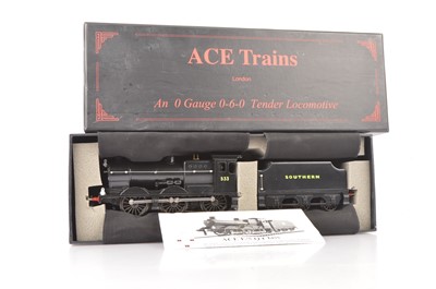 Lot 293 - ACE Trains 0 Gauge SR black Q Class 0-6-0 Locomotive and Tender No 533