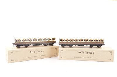 Lot 304 - Pair of ACE Trains 0 Gauge LNWR bogie Passenger Coaches