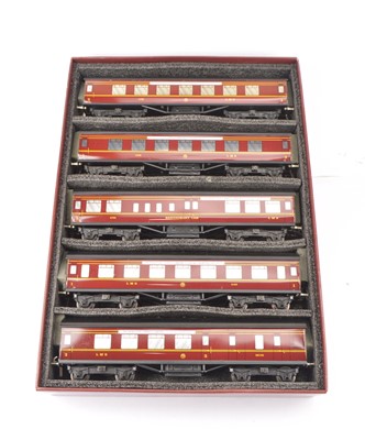 Lot 315 - ACE Trains 0 Gauge C2  LMS maroon 'The Merseyside Express' five Coach Set