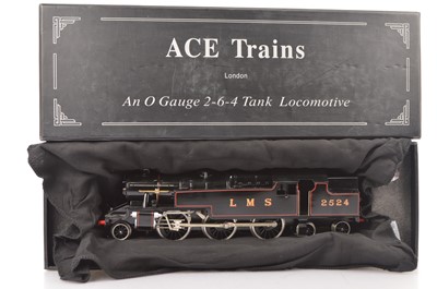 Lot 318 - ACE Trains 0 Gauge LMS lined black 2-6-4 Tank Locomotive NO 2524