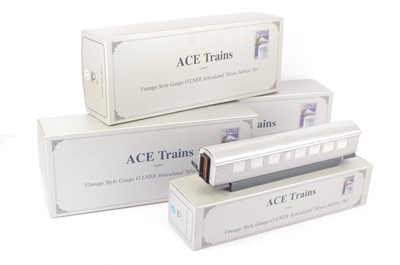 Lot 324 - ACE Trains 0 Gauge LNER  Silver Jubilee seven Coach Set including three articulated pairs (7 coaches)