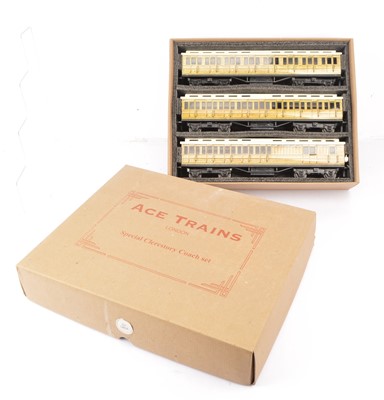 Lot 327 - ACE Trains 0 Gauge C1 LNER Teak Clerestory Coaches three Coach Set