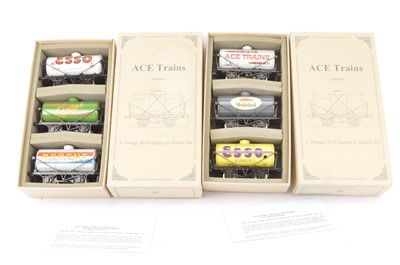 Lot 332 - Two ACE Trains 0 Gauge Private Owners Oil Tank Sets