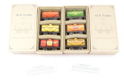 Lot 333 - Two ACE Trains 0 Gauge Private Owners Oil Tank Sets