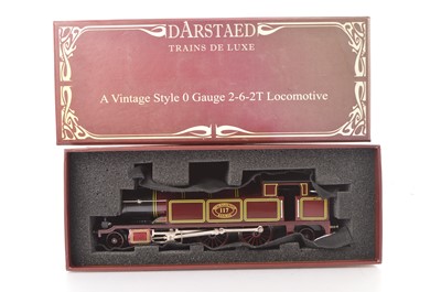 Lot 340 - Darstaed 0 Gauge Metropolitan lined maroon 2-6-2 Prairie Tank Locomotive No 117