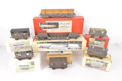 Lot 395 - Various makers 0 Gauge kitbuilt GWR wagons (7)