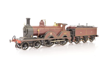 Lot 416 - A Kit-built 0 Gauge 2-rail Midland Railway Johnson 1327 class 4-4-0 Locomotive and Tender