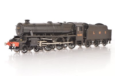 Lot 428 - An 0 Gauge 2-rail LMS Stanier 'Black Five' 4-6-0 Locomotive and Tender by Finescale Brass (San Cheng)