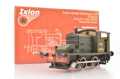 Lot 476 - Ixion Model Railways Ltd 0 Gauge Fowler 0-4-0 GWR green Diesel Shunting Locomotive