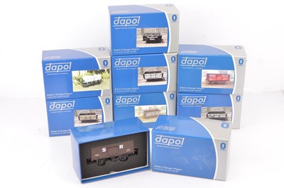 Lot 486 - Dapol 0 Gauge Private Owners wagons all except one with extra detail (8)