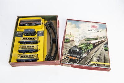 Lot 490 - Mettoy Railways O Gauge Tin Plate Passenger Train Set