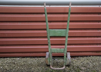 Lot 506 - Vintage Wooden Porters Sack Truck