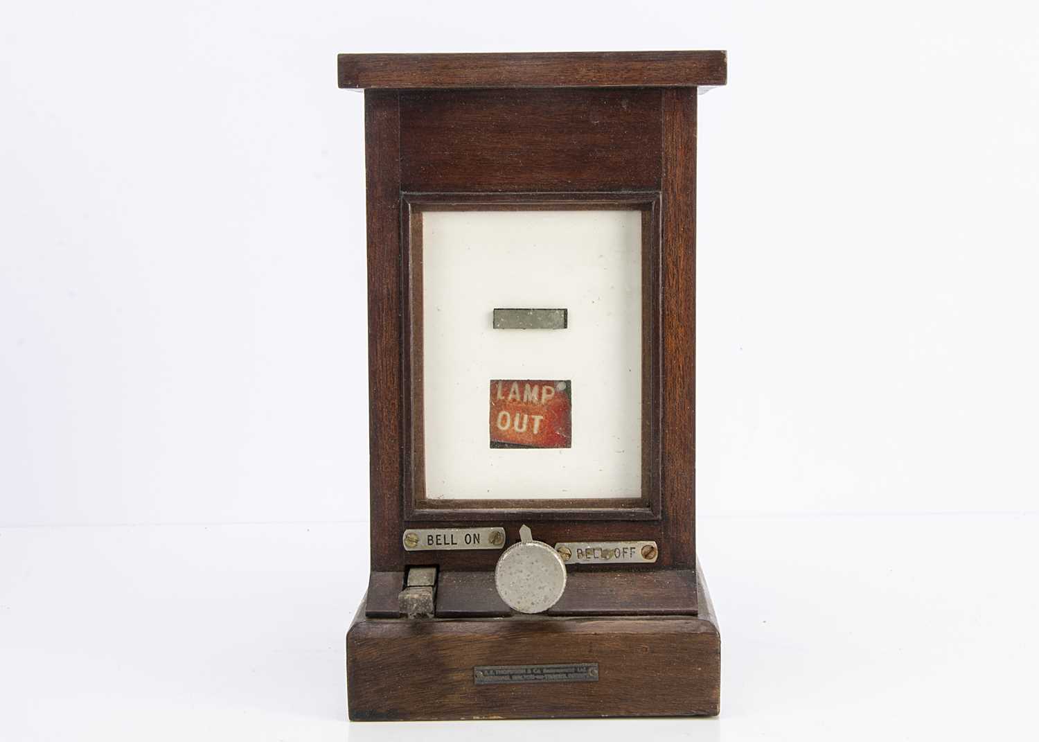 Lot 512 - Signal Box Lamp Indicator by R E Thomson,