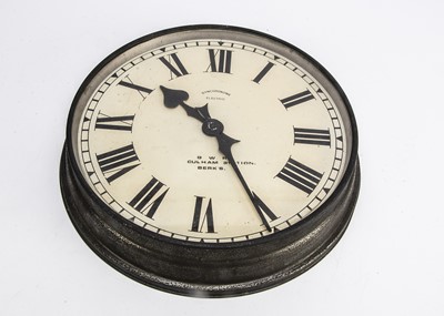 Lot 516 - GWR Synchronome Electric Waiting Room Clock From Culham Station Berkshire