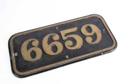 Lot 560 - GWR Cabside Plate From 6659 Class 5600 Tank Locomotive