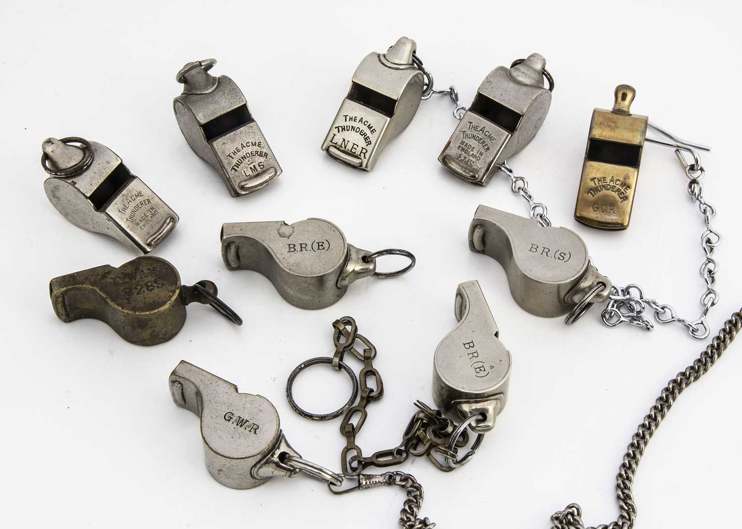 Lot 566 - Vintage Railway Whistles