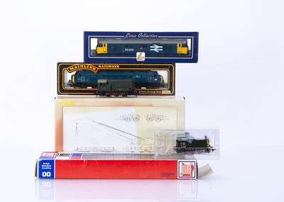 Lot 525 - Hornby Mainline Lima Jouef Dublo 00 gauge BR Diesel Locomotives and Crane