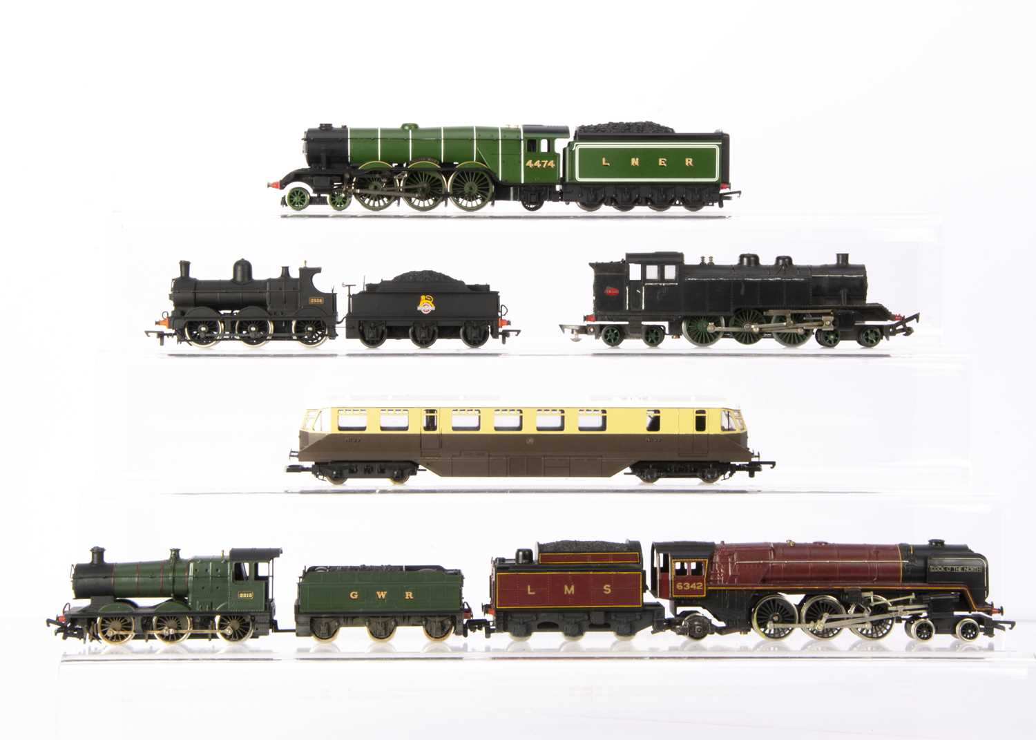 Lot 549 - Hornby Mainline Tri-ang and Lima 00 gauge Steam Locomotives and tenders and Railcar 