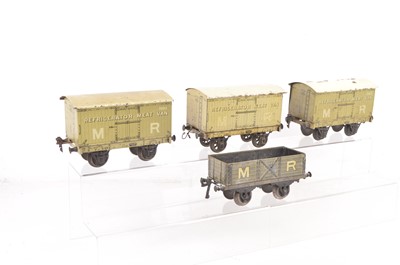 Lot 641 - Four early Gauge 1 MR Freight Wagons by Marklin and Bing (4)