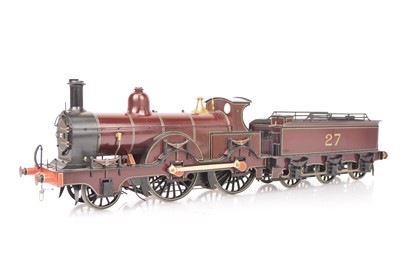 Lot 647 - A kit-built Finescale Gauge 1 (2-rail) Midland Railway Kirtley 2-4-0 Locomotive and Tender (3)