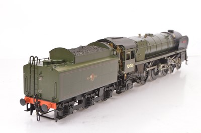 Lot 657 - A Gauge 1 (10mm scale) live steam BR Standard 'Britannia' 4-6-2 Locomotive and Tender by Accucraft