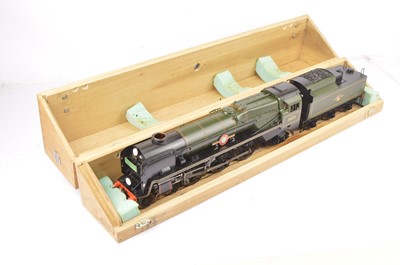 Lot 658 - A Gauge 1 (10mm scale) live steam BR 'Rebuilt Merchant Navy' 4-6-2 Locomotive and Tender by Accucraft