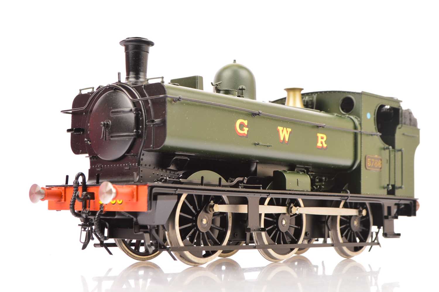 Lot 674 - A Gauge 1 battery-powered GWR class 57xx 0-6-0 Pannier Tank Locomotive by Bachmann Brassworks (San Cheng)