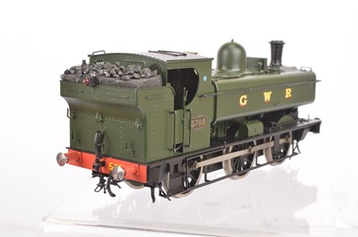 Lot 674 - A Gauge 1 battery-powered GWR class 57xx 0-6-0 Pannier Tank Locomotive by Bachmann Brassworks (San Cheng)