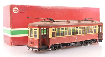 Lot 684 - An LGB G scale (gauge 1) American-style bogie Tramcar