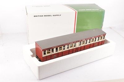 Lot 691 - An Isle of Man Railway G scale (gauge 1) 'Pairs' 1st/3rd composite Coach by British Model Supply (Accucraft)