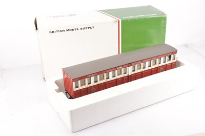 Lot 693 - An Isle of Man Railway G scale (gauge 1) 'Pairs' brake/composite Coach by British Model Supply (Accucraft)
