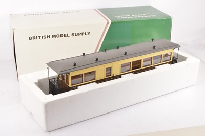 Lot 697 - A Welshpool & Llanfair Light Railway G scale (gauge 1) 'Pickering' brake/3rd class Coach by British Model Supply (Accucraft)