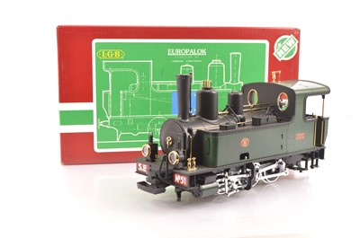 Lot 706 - An LGB G scale (gauge 1) ref 2078 Corpet Louvet 0-6-0 Tank Locomotive