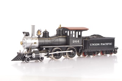 Lot 716 - An American Gauge 1 two-rail Union Pacific 4-4-0 Locomotive and Tender by Hartland Loco Works