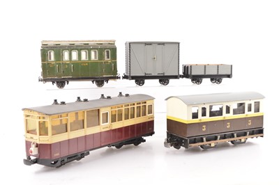 Lot 729 - A Very Assorted Group of Gauge 1 G-scale Rolling Stock (5)