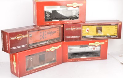 Lot 740 - Bachmann Big Hauler G Gauge Freight Wagons (5)