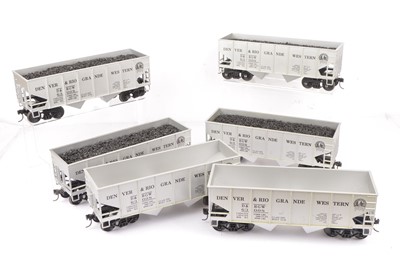 Lot 753 - MTH G Scale American Coal Hoppers (6)