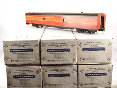 Lot 762 - Accucraft Gauge 1 "Southern Pacific Daylight" coaches (6)