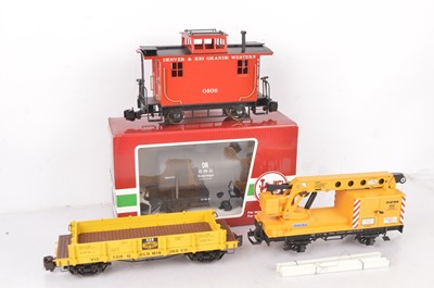 Lot 772 - LGB & Bachmann Wagons (4)