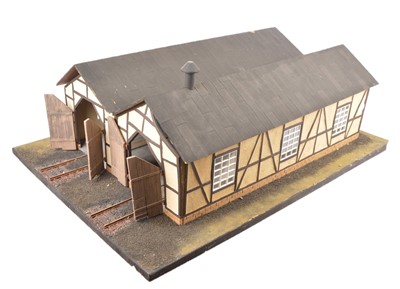 Lot 790 - Gauge 1, 2 track locomotive shed and goods shed