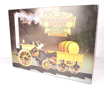 Lot 802 - Hornby 3.5'' Live Steam Stephenson's Rocket and Tender