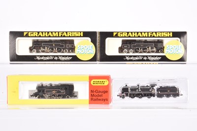 Lot 75 - Graham Farish by Bachmann and Hornby Minitrix N Gauge Steam Locomotives