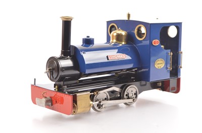 Lot 822 - Roundhouse Live Steam Gas Fired Gauge 1 blue 0-4-0  Tank Locomotive 'Thomas'