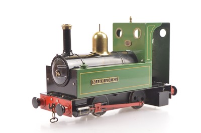 Lot 823 - Archangel Live Steam spirit fired 0 Gauge green 0-4-0 Tank Engine 'Marmaduke'