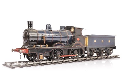 Lot 836 - A 2½" Gauge live steam GER 2-4-0 Locomotive and Tender (3)