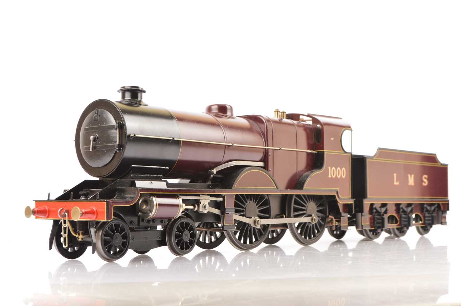 Lot 845 - A well-engineered Gauge 3 (2½") live steam LMS 'Compound' 4-4-0 Locomotive and Tender by Mike Pavie (3)